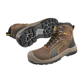 Boty Puma Sierra Nevada Mid MLI-S16B9, tmavě hnědé hnědý 4