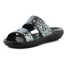 Crocs Classic Glitter Sandal 207788-0C4 žabky černá 7