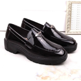Filippo W PAW463 černé lakované slip-on boty černá 5