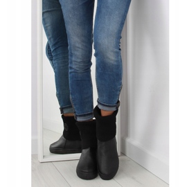 Kozačky s vlněným svrškem černé NB30 Black černá 2