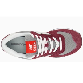 Boty New Balance U574BGH Burgundy červené 7