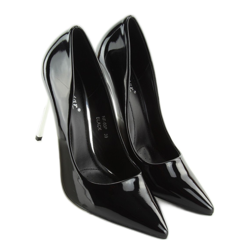 Lodičky Silver Heels black NF03 Black černý 2