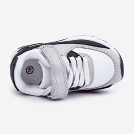 FR1 Dětská sportovní obuv na platformě, bílá a černá bílý 2 FR1 Dětská sportovní obuv na platformě, bílá a černá bílý 2