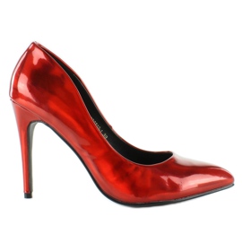 Hologramové kovové špendlíky červené 1