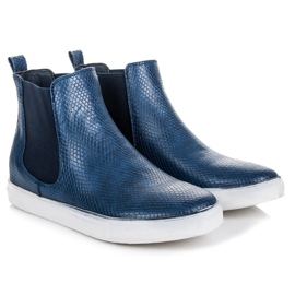 Mckeylor Vysoké tenisky Snake Print modrý 5