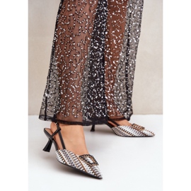 Dámské vysoké podpatky s otevřeným podpatkem černá 1 Dámské vysoké podpatky s otevřeným podpatkem černá 1