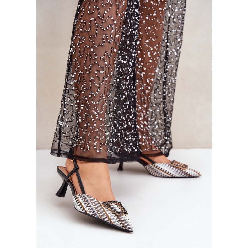 Dámské vysoké podpatky s otevřeným podpatkem černá 1 Dámské vysoké podpatky s otevřeným podpatkem černá 1