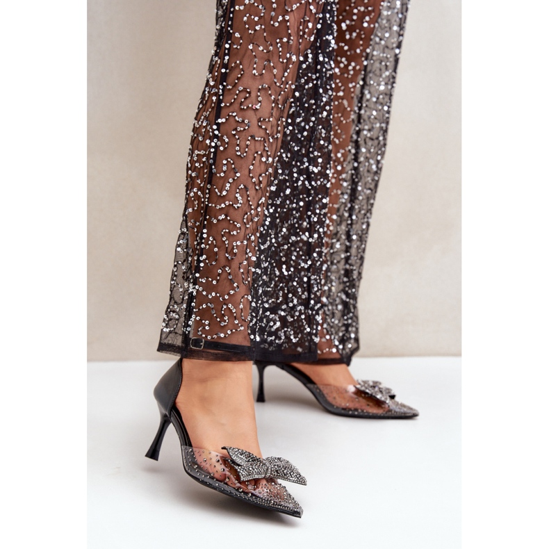 Step in style Vysoké podpatky Model Laviri SQC-161 Black - Krok ve velkém stylu černý 1