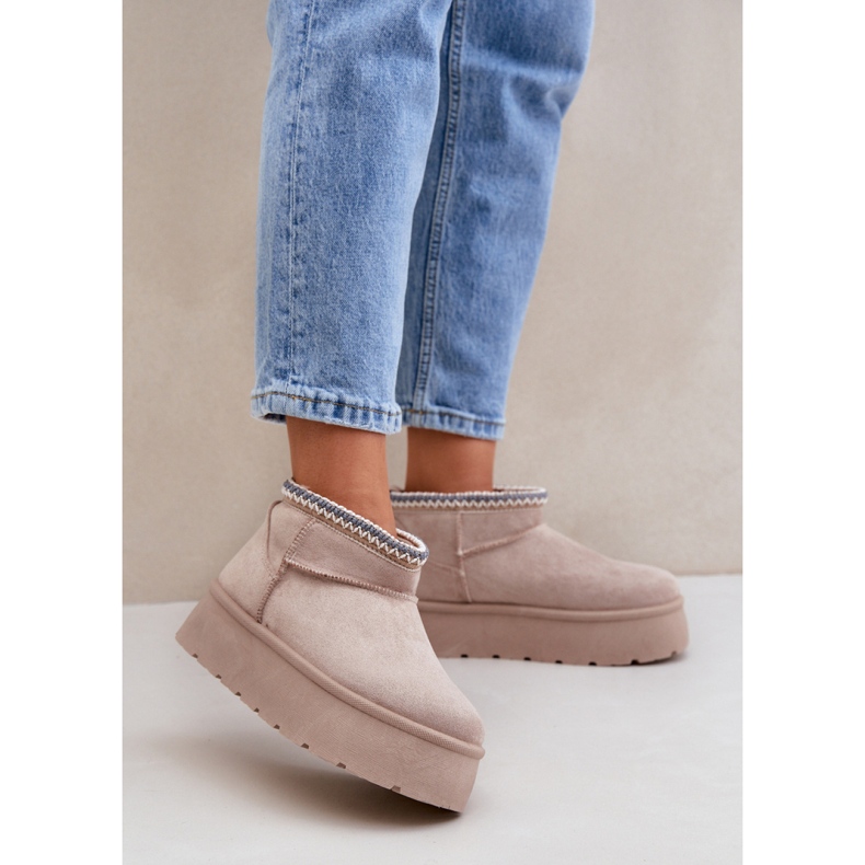 Sněhule Model Heslania HY877-39 Light Beige - Step in style béžový 1 Sněhule Model Heslania HY877-39 Light Beige - Step in style béžový 1