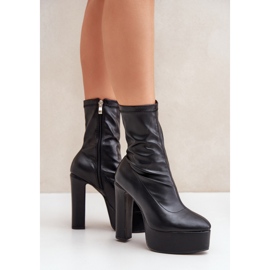 Step in style Boty Model Tennira C-243 Black - Krok ve velkém stylu černá 1