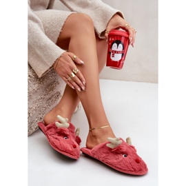 Step in style Pantofle Model Asielle YL-54 Coral - Krok ve stylu červený 1