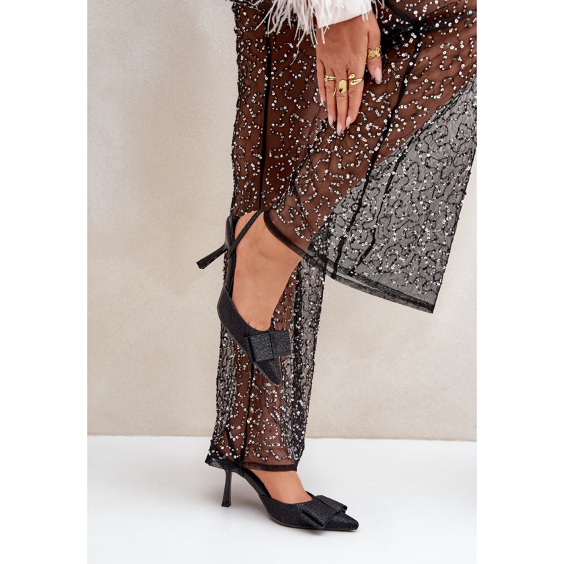 Model na vysokém podpatku Gredan SQC-109 Black - Step in style černá 1