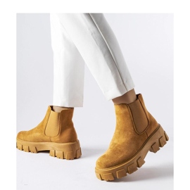 Světle hnědé dámské kotníkové boty Mooca - Solea hnědý 1