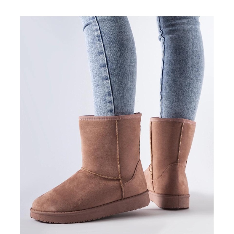 Růžové zateplené klasické sněhule Libero - Solea růžový 1