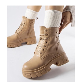 Béžové pracovní boty se silnější podrážkou, Melicucca - Solea béžový 1