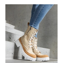 Béžové zateplené kozačky značky Crispiero - Solea béžový 1