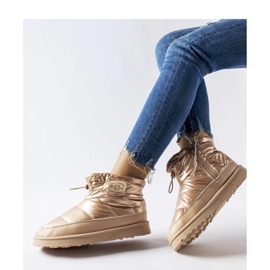 Zlaté boty do sněhu Lee Cooper LCJ-23-44-1965L zlatý 1