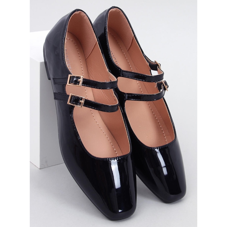 Balerínky Patent Mary Jane Black černý 1