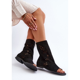 Zazoo 3437 Černé svrchní sandály černá 1 Zazoo 3437 Černé svrchní sandály černá 1