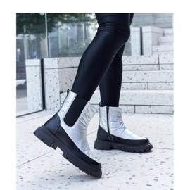 Galvani - Solea metalické zateplené sněhule šedá 1 Galvani - Solea metalické zateplené sněhule šedá 1