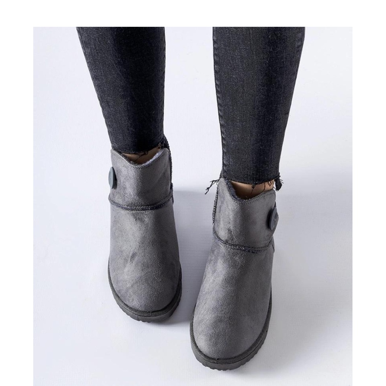 Šedé krátké zateplené sněhule Snyder - Solea šedá 1