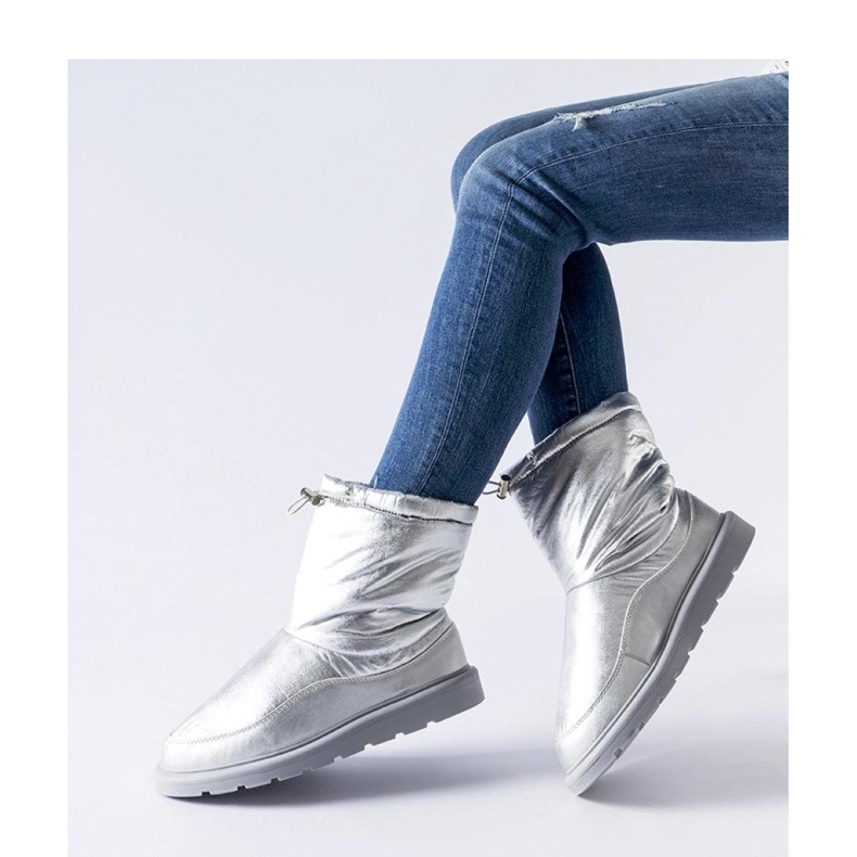 Stříbrné zateplené sněhule Whitetail - Solea šedá 1