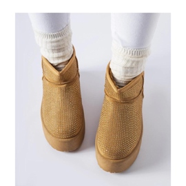 Hnědé sněhule se zirkony hnědý 2