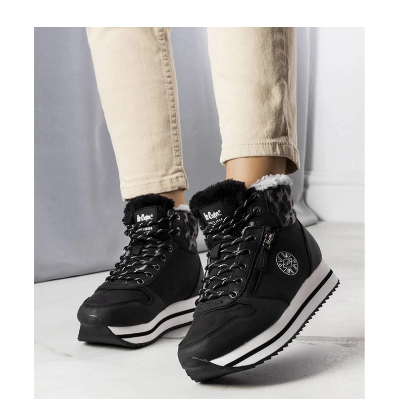 Zateplené holínky LCJ-22-31-1448L Lee Cooper černá 1