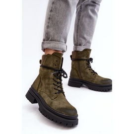 Step in style Trappers Model Narelona 6602 Dark Green - Krok ve velkém stylu zelený 2