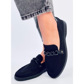 Prolamované mokasíny Lucena Black černá 1
