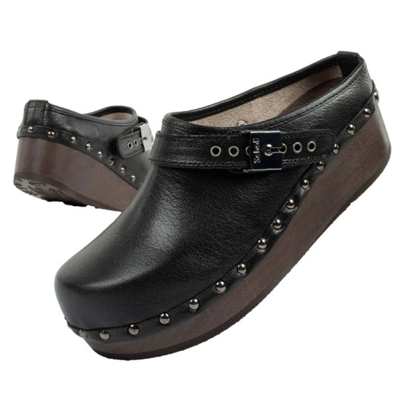Dřeváky Scholl Iconic F310461004 černý 1