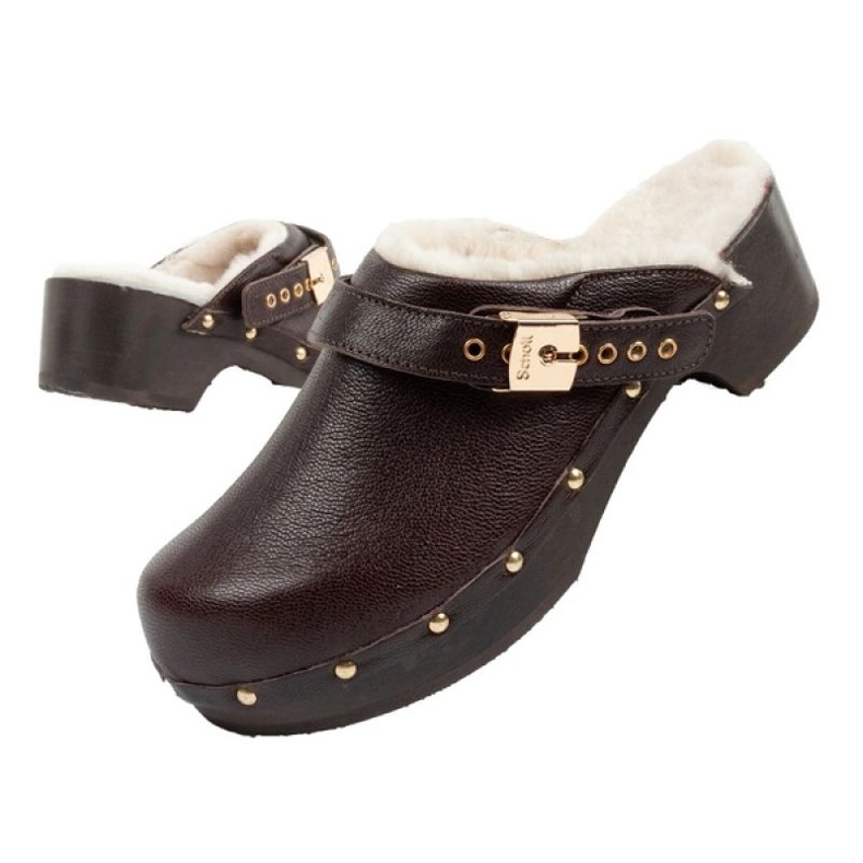 Dřeváky Scholl Iconic F298121011 hnědý 1