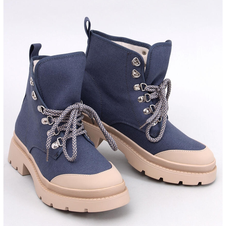 Modré trekové tenisky modrý 1