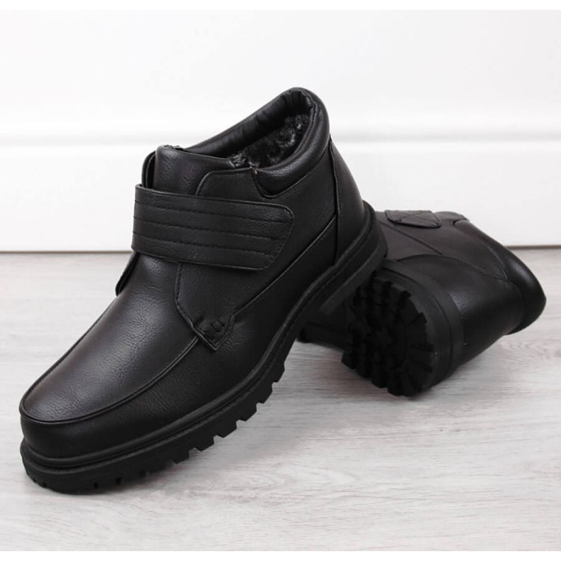 Zateplené boty Atletico Man's Style M WS-004 ATC455B černý 2