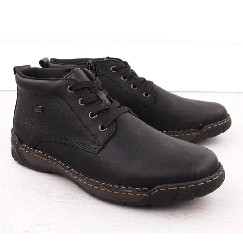 Pánské izolované kožené Rieker RKR748 černá 1