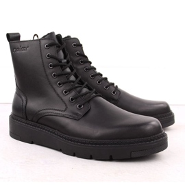 Pánské kožené boty izolované Rieker 30101-00 RKR751 Black černý 1