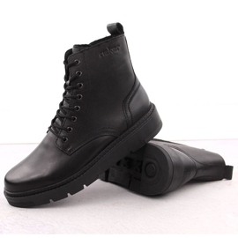 Pánské kožené boty izolované Rieker 30101-00 RKR751 Black černý 2