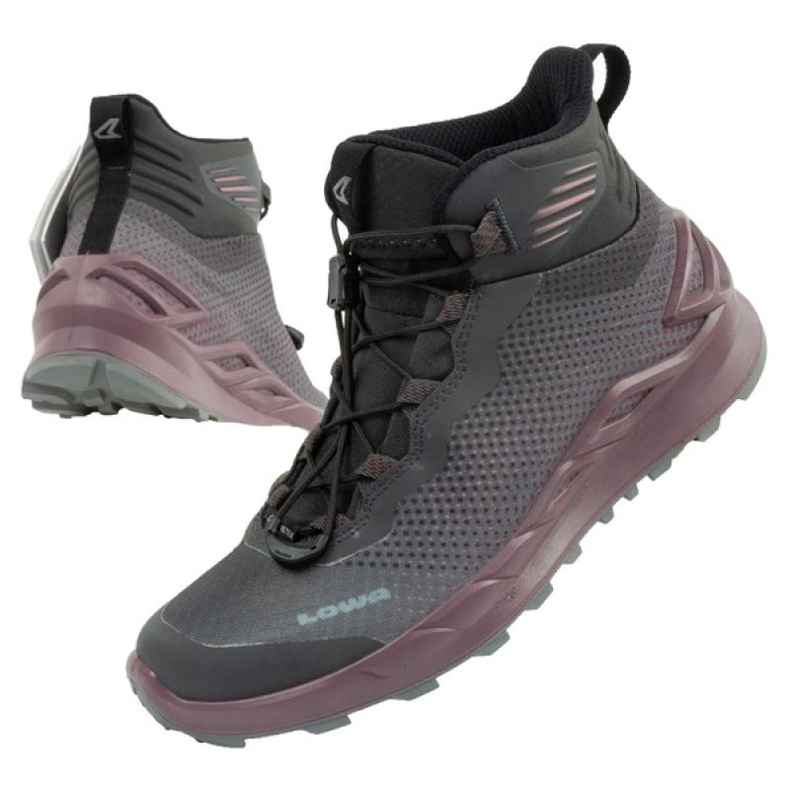 LowA fúze mid 320432 trekking boty s černou membránou černý 1