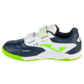 Joma Cancha 2503 v bílé a modré fotbalové botě CAJS2503invv modrý 1