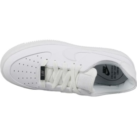 Bílé kožené boty Nike Air Force 1 Sage Low AR5339-100 bílý 6