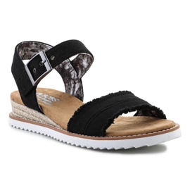 Boty Sandály Skechers Espadrilky Boby Adobe Princess 113541-BLK černý 1