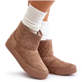 Sněhule se zipem zateplené kožíškem Big Star OO274A524 Béžová béžový 4 Sněhule se zipem zateplené kožíškem Big Star OO274A524 Béžová béžový 4