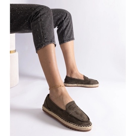 Zelený posuvný espadrilles na platformě zelená 1 Zelený posuvný espadrilles na platformě zelená 1