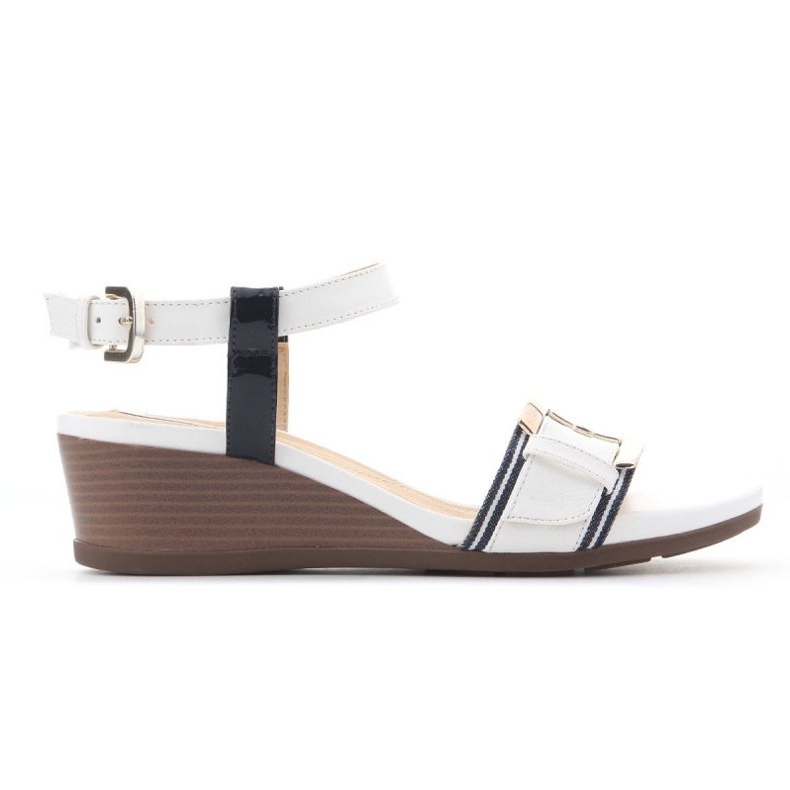 Geox D Marykarmen D boty na klínku D828QD 05402 C0899 bílý 1