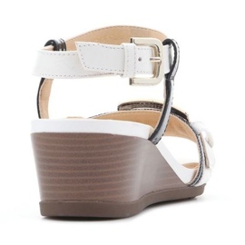 Geox D Marykarmen D boty na klínku D828QD 05402 C0899 bílý 8