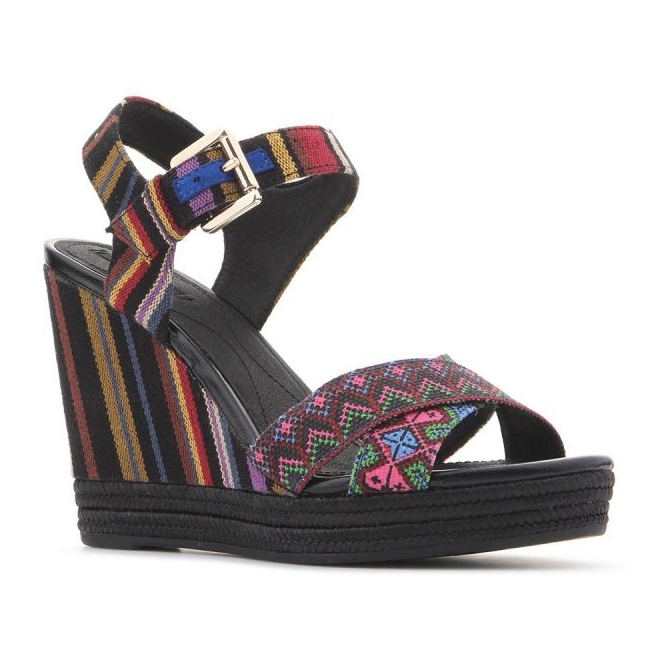 Boty na klínku Geox D82P6G 000AW C0042 vícebarevný 2