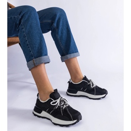 Tenisky ženských tenisek černého sportu černá 1