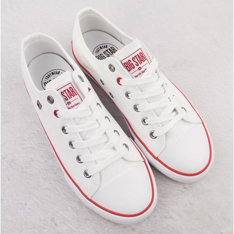 Big Star Klasická velká hvězda NN174301 bílé tenisky bílý 2