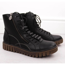 Dámské kožené boty Rieker Y3410-00 černý 2