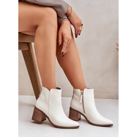 Roboti na post Natural Leather Zazoo 3673 White bílý 7